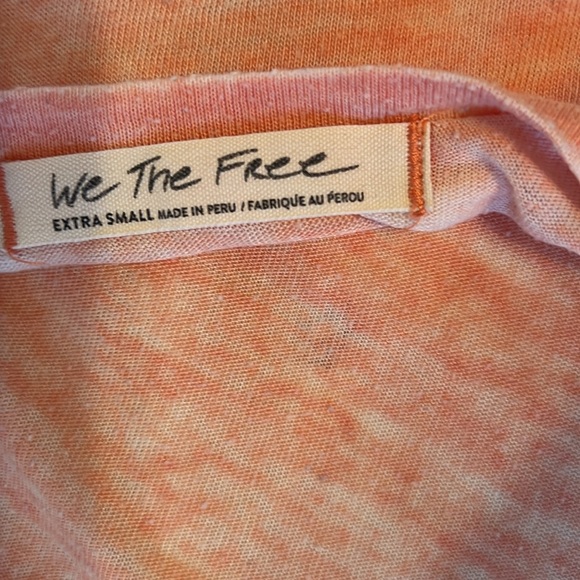 Free People We The Free All Mine Open Back Tee in Coral - Picture 5 of 5